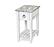 Picket Fence Chairside Table - Distressed Grey by Lineage Collections