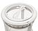 Monaco Round End Table - Blanc by Lineage Collections