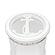 Monaco Round End Table w/Anchor Insert - White by Lineage Collections