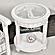 Monaco Round End Table w/Anchor Insert - White by Lineage Collections