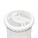 Monaco Round End Table w/Pelican Insert - White by Lineage Collections