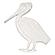 Monaco Round End Table w/Pelican Insert - White by Lineage Collections