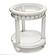 Monaco Round End Table - Blanc by Lineage Collections