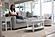 Monaco Oval Coffee Table w/Pelican Insert - White by Lineage Collections