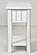 Monaco Chairside Table - Blanc by Lineage Collections