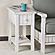 Monaco Chairside Table - Blanc by Lineage Collections