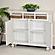 Monaco Entry Cabinet w/Baskets - White by Lineage Collections
