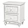 Monaco 2 Drawer Nightstand - Blanc by Lineage Collections