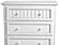 Monaco 5 Drawer Chest - Blanc by Lineage Collections