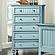 Monaco 5 Drawer Chest - Bleu by Lineage Collections