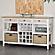 Captiva Island Sideboard & Wine Rack w/2 Baskets - Beach Sand by Sea Winds