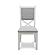 Islamorada Dining Chair Upholstered - Blanc Frame; Gray Fabric by Lineage Collections