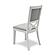 Islamorada Dining Chair Upholstered - Blanc Frame; Gray Fabric by Lineage Collections