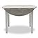 Islamorada Round Table - Drop Leaf - Taupe by Lineage Collections