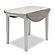 Islamorada Round Table - Drop Leaf - Taupe by Lineage Collections