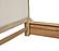 Heartford Platform Solidwood King Bed w/Upholstered Headboard - Weathered Natural & Cream Fabric by Lineage Collections