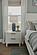 Genevie Reed 2 Drawer Solidwood Nightstand w/Power & USB - Pristine White by Lineage Collections