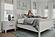 Genevie Reed 2 Drawer Solidwood Nightstand w/Power & USB - Pristine White by Lineage Collections