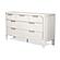 Genevie Reed 7 Drawer Solidwood Dresser - Pristine White by Lineage Collections