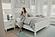 Genevie Reed Solidwood Queen Bed - Pristine White by Lineage Collections
