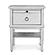 Point Breeze 1 Drawer Open Nightstand w/Power and USB A + C - Fresh White w/Soft Grey Glaze by Lineage Collections