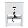 Point Breeze 1 Drawer Open Nightstand w/Power and USB A + C - Fresh White w/Soft Grey Glaze by Lineage Collections