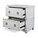 Point Breeze 2 Drawer Nightstand w/Power and USB A + C - Fresh White w/Soft Grey Glaze by Lineage Collections