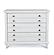 Point Breeze 3 Drawer Bachelor's Chest - Fresh White w/Soft Grey Glaze by Lineage Collections