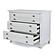 Point Breeze 3 Drawer Bachelor's Chest - Fresh White w/Soft Grey Glaze by Lineage Collections