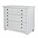 Point Breeze 3 Drawer Bachelor's Chest - Fresh White w/Soft Grey Glaze by Lineage Collections