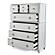 Point Breeze 7 Drawer Chest - Fresh White w/Soft Grey Glaze by Lineage Collections