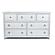 Point Breeze 7 Drawer Dresser - Fresh White w/Soft Grey Glaze by Lineage Collections