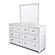 Point Breeze Mirror - Fresh White w/Soft Grey Glaze by Lineage Collections