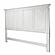 Point Breeze Queen Headboard - Fresh White w/Soft Grey Glaze by Lineage Collections