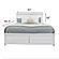 Point Breeze Non-Storage King Bed - Fresh White w/Soft Grey Glaze by Lineage Collections
