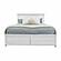 Point Breeze Non-Storage Queen Bed - Fresh White w/Soft Grey Glaze by Lineage Collections