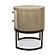 Rio Vista Woven 2 Drawer Round Accent Nightstand - Muted Earth Tones and Clay by Lineage Collections