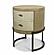 Rio Vista Woven 2 Drawer Round Accent Nightstand - Muted Earth Tones and Clay by Lineage Collections