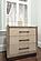 Rio Vista Woven 3 Drawer Nightstand w/Power and USB A + C - Muted Earth Tones and Clay by Lineage Collections