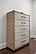 Rio Vista Woven 5 Drawer Chest - Muted Earth Tones and Clay by Lineage Collections