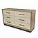 Rio Vista Woven 6 Drawer Dresser - Muted Earth Tones and Clay by Lineage Collections
