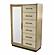 Rio Vista Woven Mirrored Door & 6 Drawer Chest - Muted Earth Tones and Clay by Lineage Collections