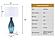 Tone Art Glass Table Lamp w/Dazzling Crystal Base (Set of 2) - Blue by Lineage Collections