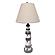 Lighthouse Coastal Table Lamps w/USB Charging Port (Set of 2) - Blue & White by Lineage Collections