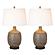 Stunning Transitional Table Lamp (Set of 2) - Grey & Brown by Lineage Collections