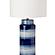 Ceramic Coastal Table Lamp (Set of 2) - Navy & White by Lineage Collections