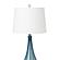Stunning Ombre Glass Table Lamp w/Linen Shade (Set of 2) - Blue & White by Lineage Collections