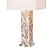 Mother of Pearls Coastal Table Lamp w/Linen Shade (Set of 2) - Pearl by Lineage Collections