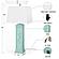 Sea Horse Shutter 32b Coastal Table Lamp w/USB Charging Port (Set of 2) - Teal by Lineage Collections