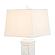 Sea Horse Shutter 32b Coastal Table Lamp w/USB Charging Port (Set of 2) - White by Lineage Collections